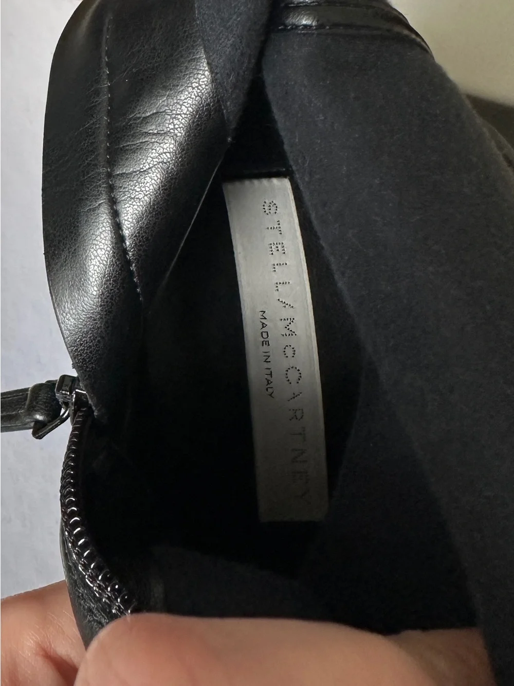 Stella McCartney‎ Skyla Black Leather Platform Chunky Boots 38
